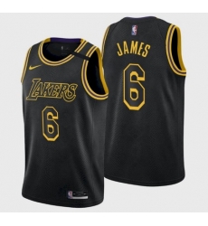 Men's Los Angeles Lakers LeBron James #6 Jersey Black 2021-22 Men's Los Angeles Lakers LeBron James #6 Jersey Black 2021-22