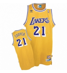 Mens Mitchell and Ness Los Angeles Lakers 21 Michael Cooper Swingman Gold Throwback NBA Jersey Mens Mitchell and Ness Los Angeles Lakers 21 Michael Cooper Swingman Gold Throwback NBA Jersey