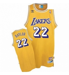 Mens Mitchell and Ness Los Angeles Lakers 22 Elgin Baylor Authentic Gold Throwback NBA Jersey Mens Mitchell and Ness Los Angeles Lakers 22 Elgin Baylor Authentic Gold Throwback NBA Jersey