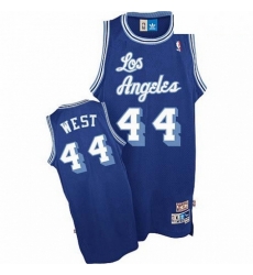 Mens Mitchell and Ness Los Angeles Lakers 44 Jerry West Authentic Blue Throwback NBA Jersey Mens Mitchell and Ness Los Angeles Lakers 44 Jerry West Authentic Blue Throwback NBA Jersey