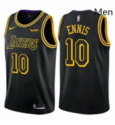 Mens Nike Los Angeles Lakers 10 Tyler Ennis Authentic Black City Edition NBA Jersey Mens Nike Los Angeles Lakers 10 Tyler Ennis Authentic Black City Edition NBA Jersey