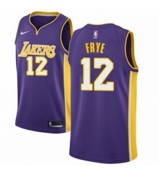 Mens Nike Los Angeles Lakers 12 Channing Frye Swingman Purple NBA Jersey Statement Edition Mens Nike Los Angeles Lakers 12 Channing Frye Swingman Purple NBA Jersey Statement Edition