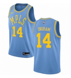 Mens Nike Los Angeles Lakers 14 Brandon Ingram Swingman Blue Hardwood Classics NBA Jersey Mens Nike Los Angeles Lakers 14 Brandon Ingram Swingman Blue Hardwood Classics NBA Jersey