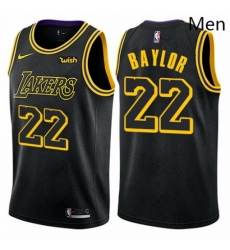 Mens Nike Los Angeles Lakers 22 Elgin Baylor Authentic Black City Edition NBA Jersey Mens Nike Los Angeles Lakers 22 Elgin Baylor Authentic Black City Edition NBA Jersey