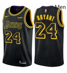 Mens Nike Los Angeles Lakers 24 Kobe Bryant Swingman Black City Edition NBA Jersey Mens Nike Los Angeles Lakers 24 Kobe Bryant Swingman Black City Edition NBA Jersey