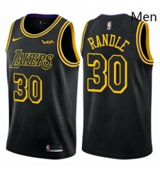 Mens Nike Los Angeles Lakers 30 Julius Randle Swingman Black City Edition NBA Jersey Mens Nike Los Angeles Lakers 30 Julius Randle Swingman Black City Edition NBA Jersey