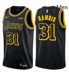 Mens Nike Los Angeles Lakers 31 Kurt Rambis Authentic Black City Edition NBA Jersey Mens Nike Los Angeles Lakers 31 Kurt Rambis Authentic Black City Edition NBA Jersey