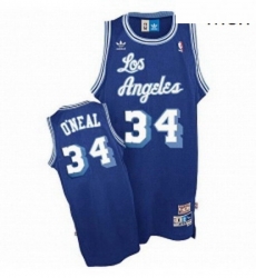 Mens Nike Los Angeles Lakers 34 Shaquille ONeal Swingman Blue Throwback NBA Jersey Mens Nike Los Angeles Lakers 34 Shaquille ONeal Swingman Blue Throwback NBA Jersey