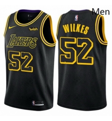Mens Nike Los Angeles Lakers 52 Jamaal Wilkes Authentic Black City Edition NBA Jersey Mens Nike Los Angeles Lakers 52 Jamaal Wilkes Authentic Black City Edition NBA Jersey