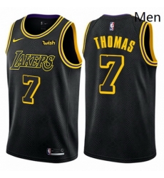 Mens Nike Los Angeles Lakers 7 Isaiah Thomas Authentic Black City Edition NBA Jersey Mens Nike Los Angeles Lakers 7 Isaiah Thomas Authentic Black City Edition NBA Jersey