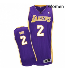 Womens Adidas Los Angeles Lakers 2 Lonzo Ball Authentic Purple Road NBA Jersey Womens Adidas Los Angeles Lakers 2 Lonzo Ball Authentic Purple Road NBA Jersey