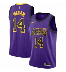 Womens Nike Los Angeles Lakers 14 Brandon Ingram Purple stripe NBA Jersey Womens Nike Los Angeles Lakers 14 Brandon Ingram Purple stripe NBA Jersey