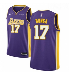 Womens Nike Los Angeles Lakers 17 Isaac Bonga Swingman Purple NBA Jersey Statement Edition Womens Nike Los Angeles Lakers 17 Isaac Bonga Swingman Purple NBA Jersey Statement Edition