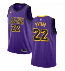 Womens Nike Los Angeles Lakers 22 Elgin Baylor Swingman Purple NBA Jersey City Edition Womens Nike Los Angeles Lakers 22 Elgin Baylor Swingman Purple NBA Jersey City Edition