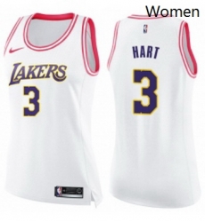 Womens Nike Los Angeles Lakers 3 Josh Hart Swingman White Pink Fashion NBA Jersey Womens Nike Los Angeles Lakers 3 Josh Hart Swingman White Pink Fashion NBA Jersey
