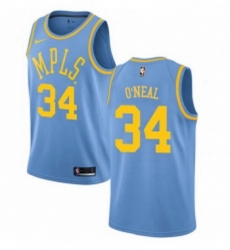 Womens Nike Los Angeles Lakers 34 Shaquille ONeal Swingman Blue Hardwood Classics NBA Jersey Womens Nike Los Angeles Lakers 34 Shaquille ONeal Swingman Blue Hardwood Classics NBA Jersey