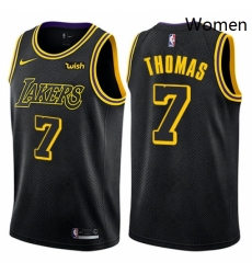 Womens Nike Los Angeles Lakers 7 Isaiah Thomas Swingman Black NBA Jersey City Edition Womens Nike Los Angeles Lakers 7 Isaiah Thomas Swingman Black NBA Jersey City Edition