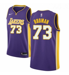 Womens Nike Los Angeles Lakers 73 Dennis Rodman Swingman Purple NBA Jersey Statement Edition Womens Nike Los Angeles Lakers 73 Dennis Rodman Swingman Purple NBA Jersey Statement Edition