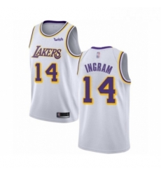 Youth Los Angeles Lakers 14 Brandon Ingram Swingman White Basketball Jerseys Association Edition Youth Los Angeles Lakers 14 Brandon Ingram Swingman White Basketball Jerseys Association Edition