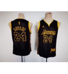 Youth Los Angeles Lakers 24 Kobe Bryant Black Stitched Basketball Jersey Youth Los Angeles Lakers 24 Kobe Bryant Black Stitched Basketball Jersey
