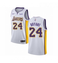 Youth Los Angeles Lakers 24 Kobe Bryant Swingman White Basketball Jersey Association Edition Youth Los Angeles Lakers 24 Kobe Bryant Swingman White Basketball Jersey Association Edition