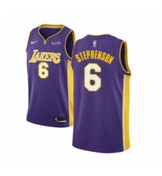Youth Los Angeles Lakers 6 Lance Stephenson Swingman Purple Basketball Jersey Statement Edition Youth Los Angeles Lakers 6 Lance Stephenson Swingman Purple Basketball Jersey Statement Edition