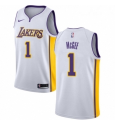 Youth Nike Los Angeles Lakers 1 JaVale McGee Swingman White NBA Jersey Association Edition Youth Nike Los Angeles Lakers 1 JaVale McGee Swingman White NBA Jersey Association Edition