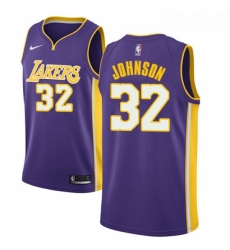 Youth Nike Los Angeles Lakers 32 Magic Johnson Swingman Purple NBA Jersey Statement Edition Youth Nike Los Angeles Lakers 32 Magic Johnson Swingman Purple NBA Jersey Statement Edition
