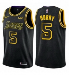 Youth Nike Los Angeles Lakers 5 Robert Horry Swingman Black NBA Jersey City Edition Youth Nike Los Angeles Lakers 5 Robert Horry Swingman Black NBA Jersey City Edition