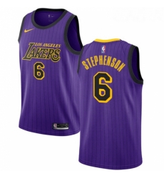 Youth Nike Los Angeles Lakers 6 Lance Stephenson Swingman Purple NBA Jersey City Edition Youth Nike Los Angeles Lakers 6 Lance Stephenson Swingman Purple NBA Jersey City Edition
