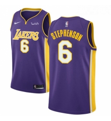 Youth Nike Los Angeles Lakers 6 Lance Stephenson Swingman Purple NBA Jersey Statement Edition Youth Nike Los Angeles Lakers 6 Lance Stephenson Swingman Purple NBA Jersey Statement Edition