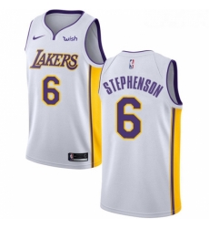 Youth Nike Los Angeles Lakers 6 Lance Stephenson Swingman White NBA Jersey Association Edition Youth Nike Los Angeles Lakers 6 Lance Stephenson Swingman White NBA Jersey Association Edition