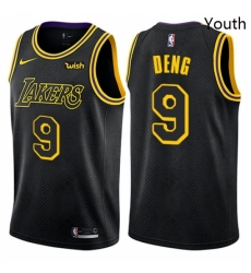 Youth Nike Los Angeles Lakers 9 Luol Deng Swingman Black NBA Jersey City Edition Youth Nike Los Angeles Lakers 9 Luol Deng Swingman Black NBA Jersey City Edition
