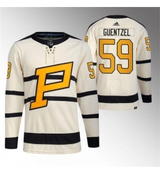 Men Pittsburgh Penguins 59 Jake Guentzel Cream 2023 Winter Classic Stitched Jersey Men Pittsburgh Penguins 59 Jake Guentzel Cream 2023 Winter Classic Stitched Jersey