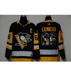 Men Pittsburgh Penguins 66 Mario Lemieux Black Adidas Fashion Jersey Men Pittsburgh Penguins 66 Mario Lemieux Black Adidas Fashion Jersey