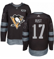 Mens Adidas Pittsburgh Penguins 17 Bryan Rust Authentic Black 1917 2017 100th Anniversary NHL Jersey Mens Adidas Pittsburgh Penguins 17 Bryan Rust Authentic Black 1917 2017 100th Anniversary NHL Jersey