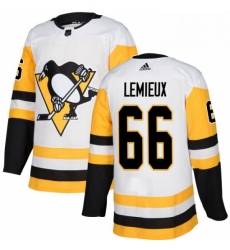 Mens Adidas Pittsburgh Penguins 66 Mario Lemieux Authentic White Away NHL Jersey Mens Adidas Pittsburgh Penguins 66 Mario Lemieux Authentic White Away NHL Jersey