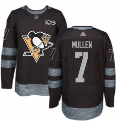 Mens Adidas Pittsburgh Penguins 7 Joe Mullen Authentic Black 1917 2017 100th Anniversary NHL Jersey Mens Adidas Pittsburgh Penguins 7 Joe Mullen Authentic Black 1917 2017 100th Anniversary NHL Jersey