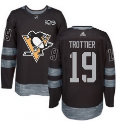 Penguins #19 Bryan Trottier Black 1917 2017 100th Anniversary Stitched NHL Jersey Penguins #19 Bryan Trottier Black 1917 2017 100th Anniversary Stitched NHL Jersey