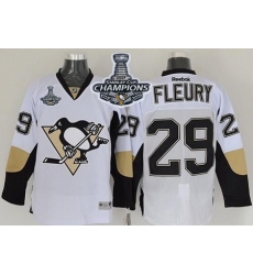 Penguins #29 Andre Fleury White 2017 Stanley Cup Finals Champions Stitched NHL Jersey Penguins #29 Andre Fleury White 2017 Stanley Cup Finals Champions Stitched NHL Jersey