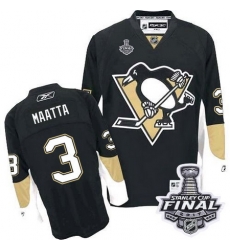 Penguins #3 Olli Maatta Black Home 2017 Stanley Cup Final Patch Stitched NHL Jersey Penguins #3 Olli Maatta Black Home 2017 Stanley Cup Final Patch Stitched NHL Jersey