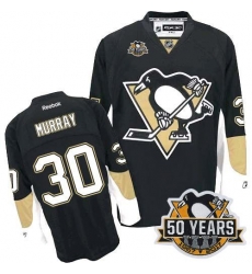 Penguins #30 Matt Murray Black Home 50th Anniversary Stitched NHL Jersey Penguins #30 Matt Murray Black Home 50th Anniversary Stitched NHL Jersey