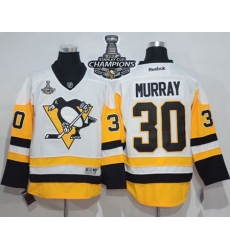 Penguins #30 Matt Murray White New Away 2017 Stanley Cup Finals Champions Stitched NHL Jersey Penguins #30 Matt Murray White New Away 2017 Stanley Cup Finals Champions Stitched NHL Jersey