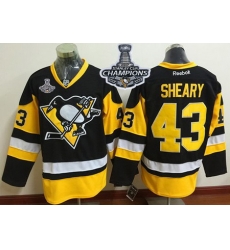 Penguins #43 Conor Sheary Black Alternate 2017 Stanley Cup Finals Champions Stitched NHL Jersey Penguins #43 Conor Sheary Black Alternate 2017 Stanley Cup Finals Champions Stitched NHL Jersey