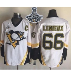 Penguins #66 Mario Lemieux White CCM Throwback 2017 Stanley Cup Finals Champions Stitched NHL Jersey Penguins #66 Mario Lemieux White CCM Throwback 2017 Stanley Cup Finals Champions Stitched NHL Jersey