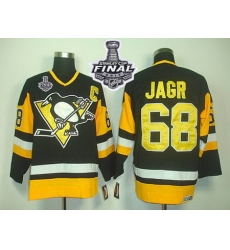 Penguins #68 Jaromir Jagr Black CCM Throwback 2017 Stanley Cup Final Patch Stitched NHL Jersey Penguins #68 Jaromir Jagr Black CCM Throwback 2017 Stanley Cup Final Patch Stitched NHL Jersey