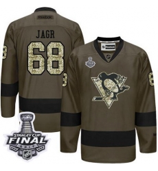 Penguins #68 Jaromir Jagr Green Salute to Service 2017 Stanley Cup Final Patch Stitched NHL Jersey Penguins #68 Jaromir Jagr Green Salute to Service 2017 Stanley Cup Final Patch Stitched NHL Jersey