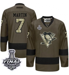 Penguins #7 Paul Martin Green Salute to Service 2017 Stanley Cup Final Patch Stitched NHL Jersey Penguins #7 Paul Martin Green Salute to Service 2017 Stanley Cup Final Patch Stitched NHL Jersey