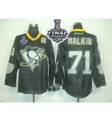 Penguins #71 Evgeni Malkin Black Ice 2017 Stanley Cup Final Patch Stitched NHL Jersey Penguins #71 Evgeni Malkin Black Ice 2017 Stanley Cup Final Patch Stitched NHL Jersey