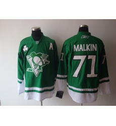 Penguins #71 Evgeni Malkin Stitched Green St Patty Day NHL Jersey Penguins #71 Evgeni Malkin Stitched Green St Patty Day NHL Jersey